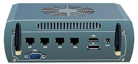 FakestarPC Robuster Mini-PC AMD Ryzen 5 8645hs 4 x 2,5 G LAN 2 x ddr5 2 x nvme 6 x USB 1 x db9 COM NAS Computer Proxmox Vision Industrielle