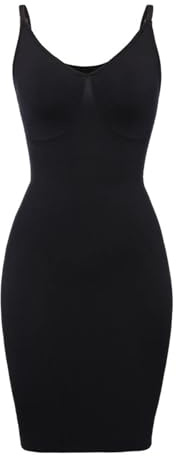 Faja Reductora Mujer Vestido de mujer con escote en V, ropa interior moldeadora de cuerpo de compresión suave, corsé adelgazante for cintura, abdomen y vientre, ropa moldeadora sexy de combinación com