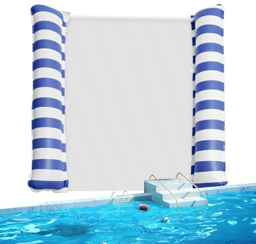 2025 New Inflatable Pool Floats, Double Large Pool Lounger For Adults, Comfortable Stable Pool Hammock Floats, Floating Water Bed For Women Men Swimming Summer Beach Relax