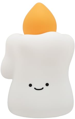 Kavolet Süße Geburtstag Kerze Form Nacht Leuchten LED Nightlight, mit DREI Helligkeitsstufen, Ideal für den Schlafzimmergebrauch
