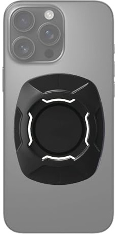 Lumi Zenva Adattatore Universale Compatibile con per Quad Lock Supporto Rapido per Smartphone Moto Bicicletta Auto e Accessori Resistente e Sicuro per Quad Lock Auto (Nero)