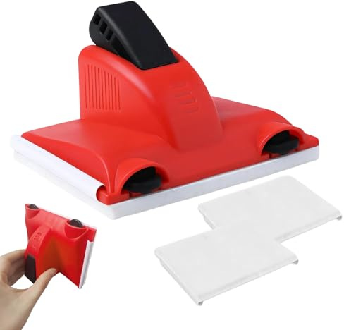 3 Pcs Paint Edger Tool Kit with 2 Replacement Pads, Edge Painting Applicator for Ceilings Walls Windows Corners Skirting - Achieve Clean Straight Paint Lines for Home DIY Projects
