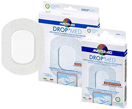 SPARANGEBOT sensitive und luftdurchlässige Pflaster, hautfreundlicher Wundverband, DROP® MED MASTER AID (3 Boxen à 5 Pflaster, verschiedene Größen)