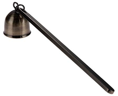 MUXSAM 1-Pack Candle Extinguisher Snuffer, Bell-Shaped Candle Candlesnuffers Stainless Steel Wick Flame Snuffer Candle Accessory Tools Gift for Candle Lovers(Antique Bronze)