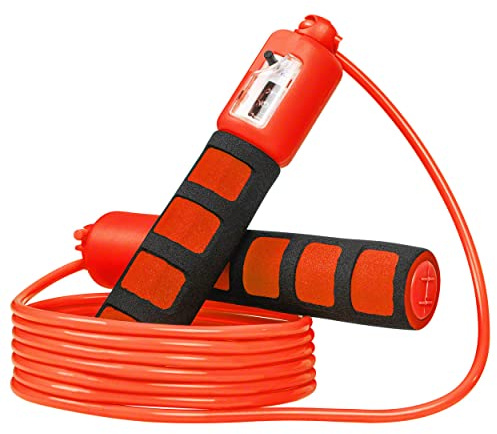 Springseil mit Zähler, verstellbar, 280 cm, Hüpfseil, Jump Rope