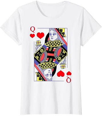Herz Dame Kostüm Spielkarte Kartenspiel Herz Dame Karneval T-Shirt