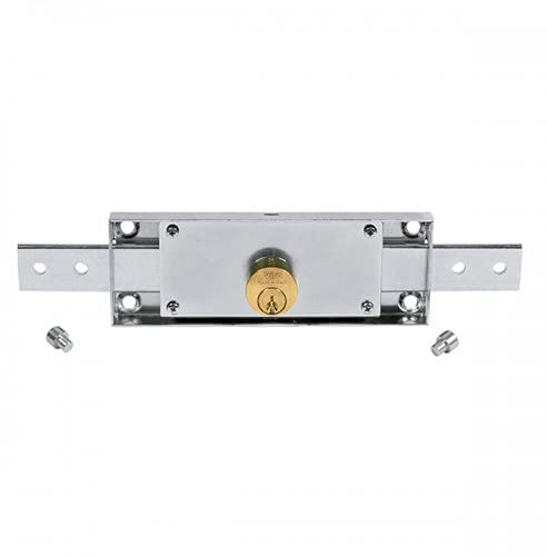 DOJA Industrial | Serratura Centrale Porte Avvolgibili | Cilindro 90 mm | 1 Unità | Acciaio Galvanizzato | Chiusura con la chiave | Impiego: Serrande Avvolgibili, Porta Garage, Saracinesca Negozio