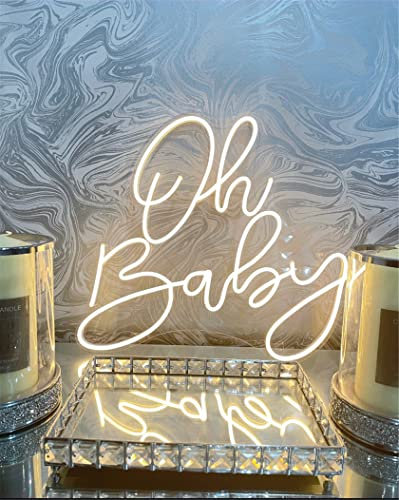 DYJD Benutzerdefinierte LED -Neonschilder, große Neonlichterschilder Hochzeitsgeburtstagsfeier Home Décor Personalisierte Neonschild Bar Salon Cafe Cafe,Warm White,50 * 43CM