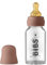 BIBS Baby Glass Bottle. Anti-colic. Round Natural Rubber Latex Nipple. Supports Natural Breastfeeding, 110 ml, Woodchuck