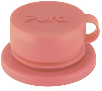 Pura Sport Big Mouth Silikon-Sportdeckel, plastikfrei, auslaufsicher, medizinisch, passend für alle Flaschen, Rosa