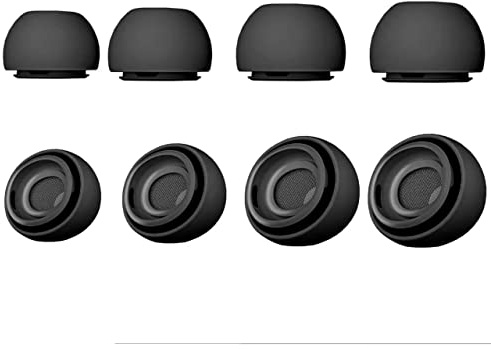 4Paar Ersatz-Ohrstöpsel für Airpods Pro und AirPods Pro 2nd Generation mit Loch zur Geräuschreduzierung,Silikon Ohrpolster Kompatibel mit Airpods Pro2 Ohrhörer passend für die Ladehülle(XS/S/M/L)