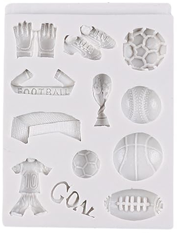 Fukamou Trophäe/Fußball/Trikot/Schuhe Silikonfor, Fondant Silikonformen, Schokoladenform Aus Silikon, Leicht Zu Entformen