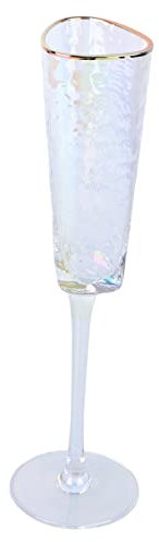 MAGICLULU Crystal Glass Flute for Wedding Party Elegant Wine Glass Long Stem for Special Occasions