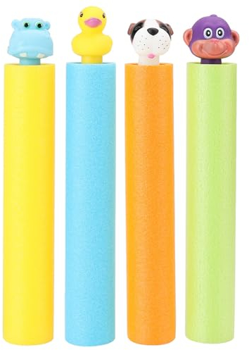 Plencell Animal Head Handle Squirt Guns - Kids Pool Water Toys, Ranges Up to 40 Feet