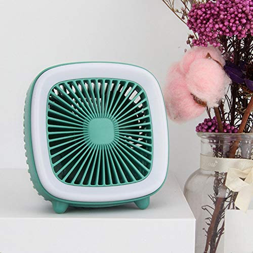 High-Tech Place Ventilateur de Poche Multifonctionnel Rechargeable USB de Bureau (Vert)