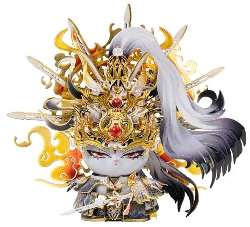 MU 3D Metal Puzzles for Adult The Cat Figure Model Series King of Sword The Emperor Kitten Kitty, Metal Models Kits Miniature Building Hobby Birthday New Year Gifts Home Office Decor Collectibles