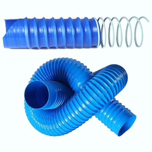 WLCGYD Tubo Flexible Tubo Secadora Manguera para Polvo, conducto de ventilación para HVAC (50 mm-300 mm), Aislamiento para extractores de Aire de baño(1m/3ft,80mm/3in)