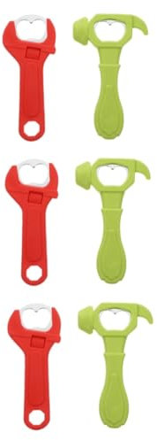Alipis 3sets Ergonomic Hammer Bottle Opener Silicone Material Safe for Hands for Home 2pcs*3