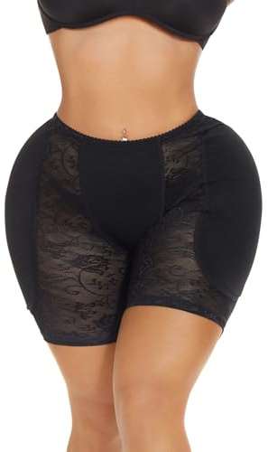 Velssut Women Padded Hip Enhancer Shapewear Butt Lifter Tummy Control Panties Fake Hip Pads
