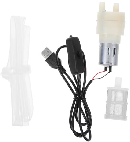 VINTORKY Bomba de Vino Eléctrica Filtro, Juego 1 Set, Acero Inoxidable | Tubo 6mm y Salida 7, 8mm, Conector 0, 8mm, Portátil, Uso en Casa y Restaurantes