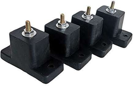 Ragyzity Air Conditioner Mounting Rubber Pads, 4 Pack Shock-Proof Foot Cushion Air Conditioning Split Anti-Vibration Feet Mounting Pads for Outdoor Mini Split Air Conditioner Condenser