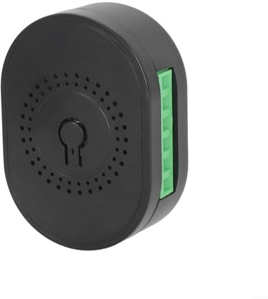 Durashmall Interruptor de luz inteligente, construcción de ABS, color blanco y negro, para Zigbee 3.0, inalámbrico, no requiere cable neutro para Alexa para Google Home para Tuya SmartLifes (negro)