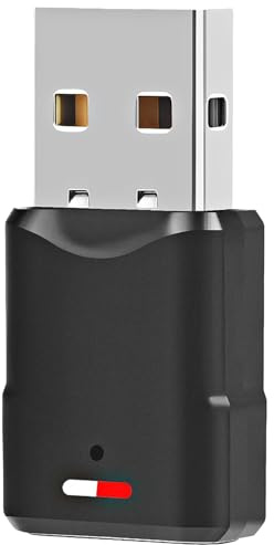 tiyiyok Adaptateur Audio USB Bluetooth 5.3 Compatible avec PS5/PS4/PC/Switch Console, Récepteur USB avec Windows 7/10/8.1/11, pour Enceinte Bluetooth, Casque Audio