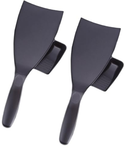 ULTECHNOVO 2 Piezas de Paletas para Teñir el Cabello de Abs Negro Contenedor para Crema de Tinte y Precisión para Salones de Belleza en Pintura y Coloración
