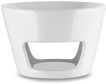 Aromabrenner - Große Duftlampe Keramik Weiß Ø 15cm - Höhe 10cm - Besten für Stressabbau - Aromatherapie - Entspannung - Aromalampe für Raumdüfte - Duftlampe für Raumerfrischung - 3 Kerzen Kostenlos