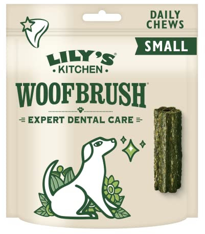 Lily's Kitchen Woofbrush Natürliche Leckerlis für ausgewachsene Hunde Zahnpflege-Kausnack - Kleiner Hund (1Packung mit 7 Kausnacks - 22g)
