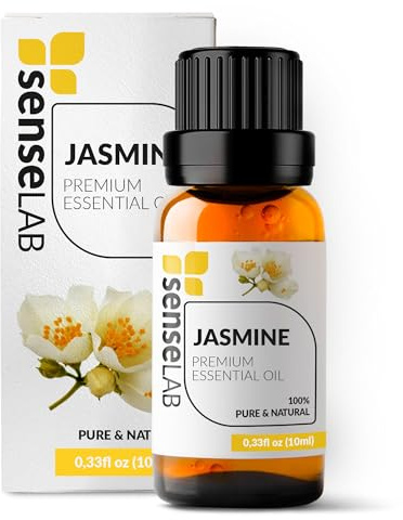 Ätherisches Jasminöl - 100% Reines, Natürliches Jasminöl Für Den Therapeutischen Einsatz - Öl Für Die Haut- Und Nagelpflege - Massageöl Für Ein Sinnliches Erlebnis - Duftöl (10 ml)