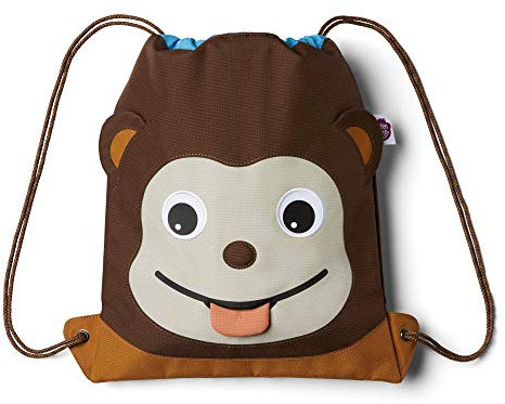 Affenzahn Unisex – Kinder Kindersportbeutel, Braun, 28.5 x 36.5 x 0.5 cm (B/H/T)