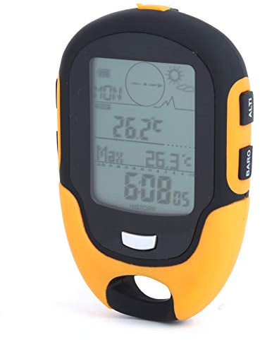 Electronic Altimeter, FR510 ABS IPX4 Outdoor NavigationAltitude MeterTemperature Humidity CompassWeatherTrend IndicatorAltitude measurementBarometer