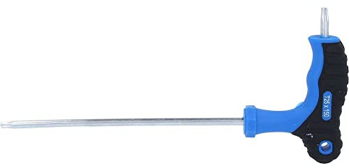 BRILLIANT TOOLS BT041014 Impugnatura a T Torx® con chiave maschio piegata con foro frontale T20 x 100 mm [Powered by KS TOOLS]