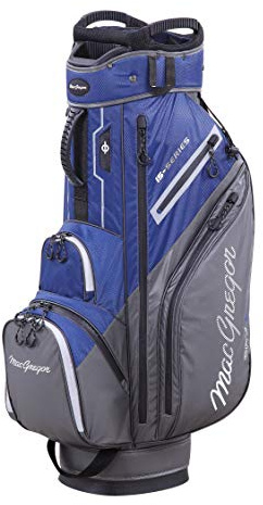 MACGREGOR Mactec 15 Series-Borsa da Golf Resistente all'Acqua, Sacca Uomo, Blu Marino/Grigio, Taglia Unica