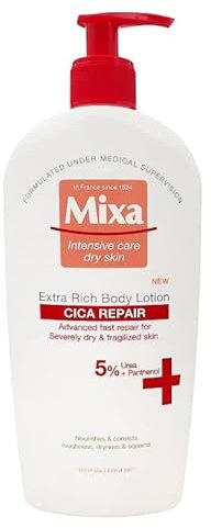Mixa Cica Reapir Extra reichhaltige Bodylotion mit 5% Urea + Panthenol für trockene Haut