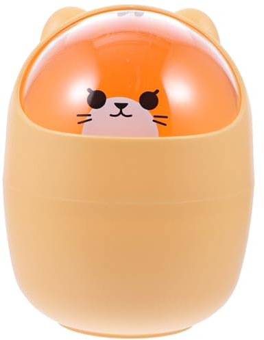 Mini Desktop-Mülleimer: Winziger Schreibtisch Mülleimer - Klein Tischabfalleimer für Schlafzimmerdekorationen, Schreibtisch