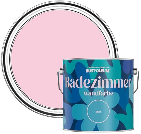 Rust-Oleum Pink Water-Resistant Bathroom Wall & Ceiling Paint - My Husband Said No 2.5L