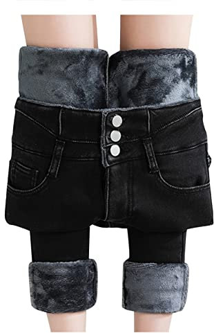 Generic Damen Cargoshorts, Herbst-Winter, Schwarz, 25W, Hohe Taille, Cargotasche, Nahttasche