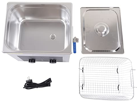 Minuterie Et Chauffage De Nettoyeur à Ultrasons, Nettoyeur De Bijoux Ultrasonique 10L 40KHz, Machine De Nettoyage à Ultrasons Avec Mode Ultrasonique Et Mode De Dégazage(EU Plug AC220V)