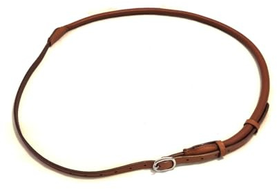 PS Pferdeartikel Leder Halsring Halsriemen Round für Pferde verstellbar Farbe Cognac