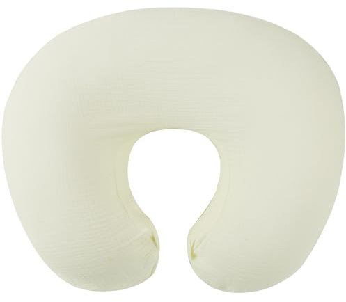 Stillkissenbezug aus Musselin, weich, 100 % Baumwolle, passend für Standard-Stillkissen oder Positionierungskissen für Babys, Jungen und Mädchen, Beige