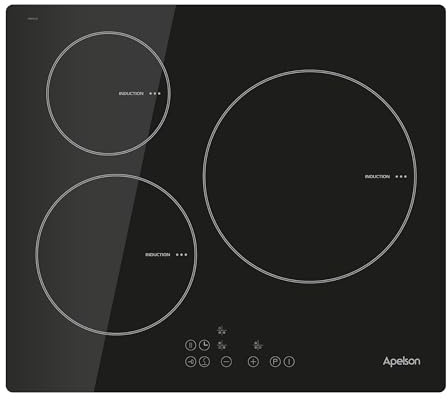 CATA AIT 3602 Placa de Inducción 60 cm de Integración, 3 Zonas de Cocción con Booster, Zona XL de 28 cm, Control Táctil, 9 Niveles de Potencia, Quick Fix, Bloqueo Infantil y Gestión de Energía