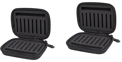 POPETPOP 2 Stücke Haken Tasche Pailletten Tasche Angeln Lockt Eva Liner Tragbare Lagerung Für Angler Schwarz