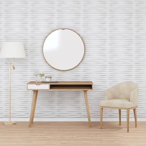 ShGaxin Panneaux muraux 24 unités EPS pierre blanche 50 x 50 cm 6 m Panneaux décoratifs pour murs, revêtement mural, décoration de cuisine