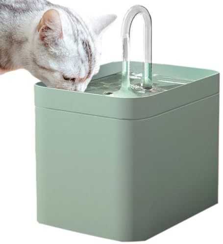 Joberio Dispensador de agua para gatos, fuente de acero inoxidable de 1,5 L, fuente de agua para gatos, fuente de agua para interiores, acero inoxidable, fuentes de agua para gatos, perros y múltiples