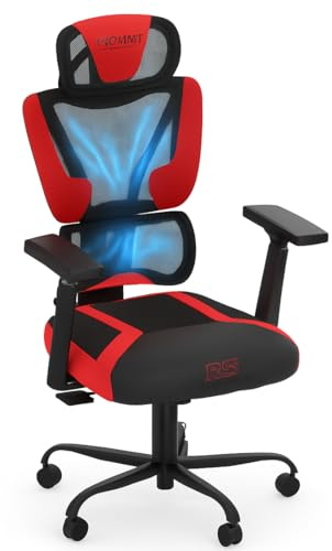 Radiant Sports - Self Cooling Gaming Chair - Ergonomic Mesh Gaming Chair - Metal Frame with A Rechargeable Fan