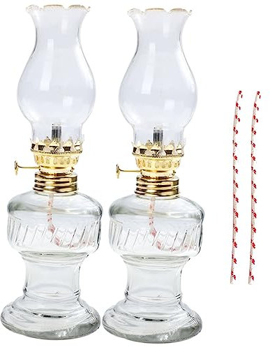 STOBAZA Petroleumlampe Für Innenbereich Petroleumlampe Retro Glas Tischlampe Öllampe Vintage Dekoration Sicher Und Langlebig Für Home Zubehör