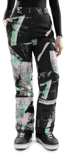 SIROKO - Pantalons de Snowboard pour Femme P1-W Groove - S - Multicouleur/Noir