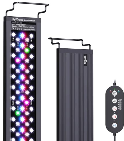 SEAOURA WRB LED Aquarium Light with Timer for 90-106cm Freshwater Fish Tank